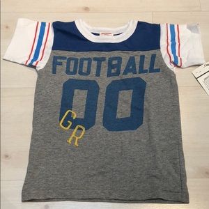NWT Gold Rush Outfitters Football Tee